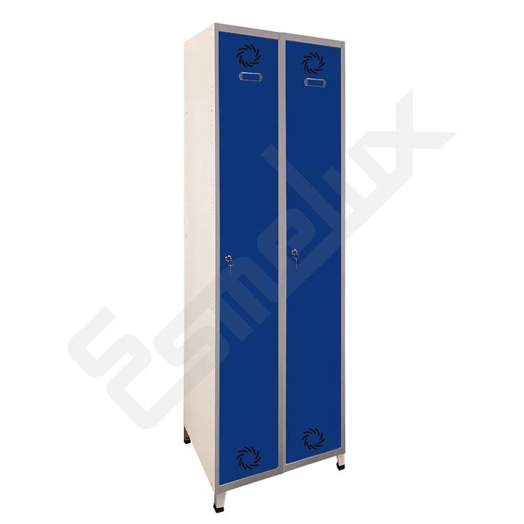 Taquilla de 1 x 2 puertas de 250 mm de ancho para vestuarios